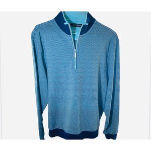 Carnoustie Men's Blue Golf 1/4 Zip Sweater/Pullover XL